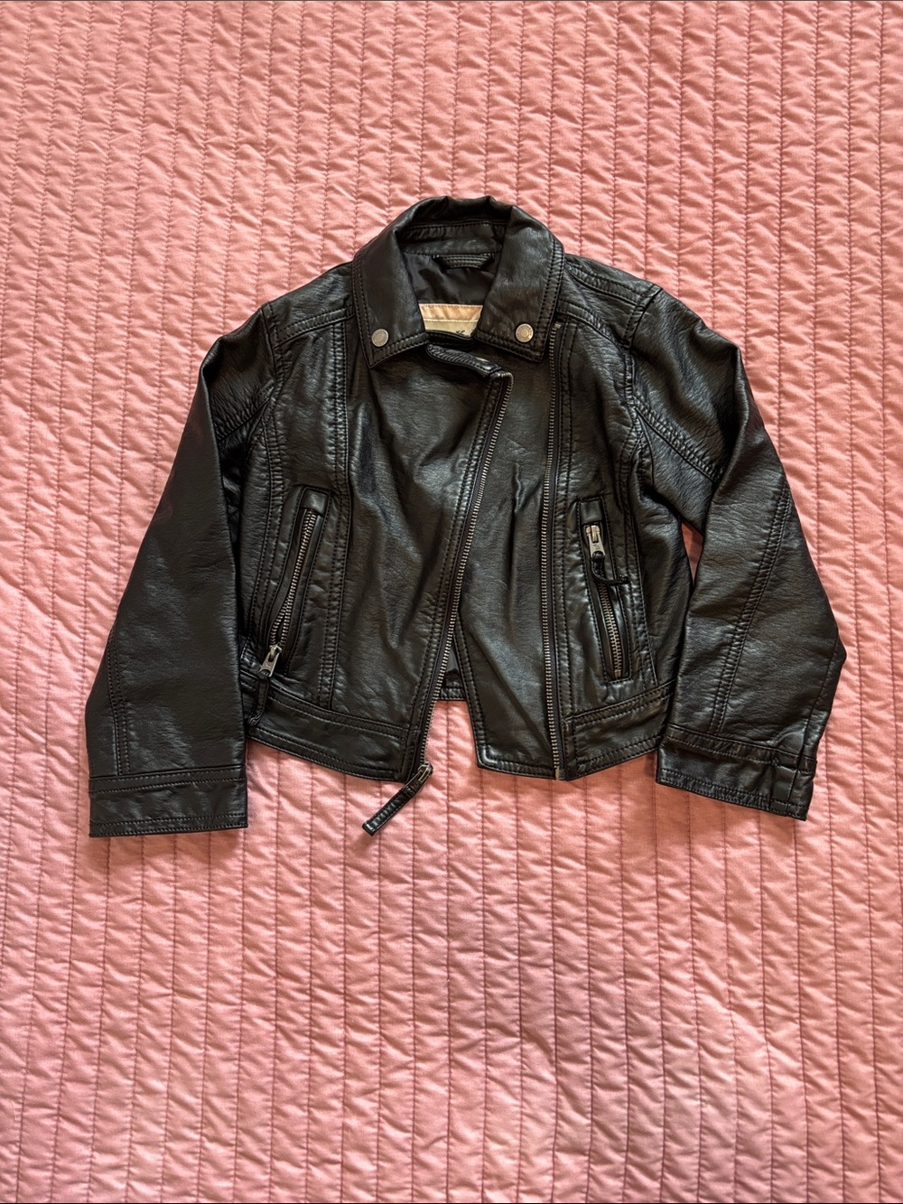 Abercrombie Kids faux leather jacket - size 5